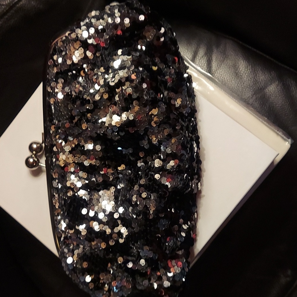 Massimo sequined clutch euc